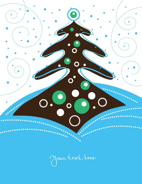 Noel ağacı arka planı — Stok Vektör
