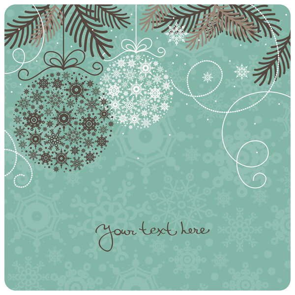 Ретро-рождественский фон
