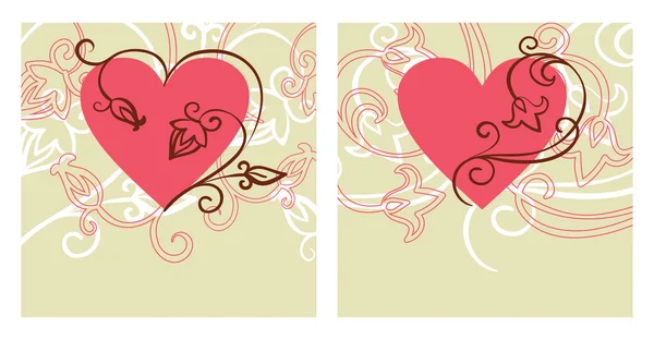 情人节设计。情人节卡片；情人节卡片 — 图库矢量图片