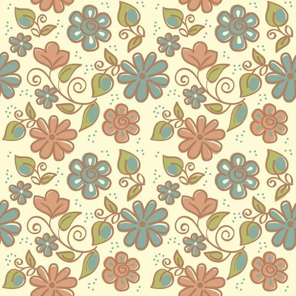 Blumenschmuck. Vektor Illustration des sommerlichen Hintergrunds — Stockvektor