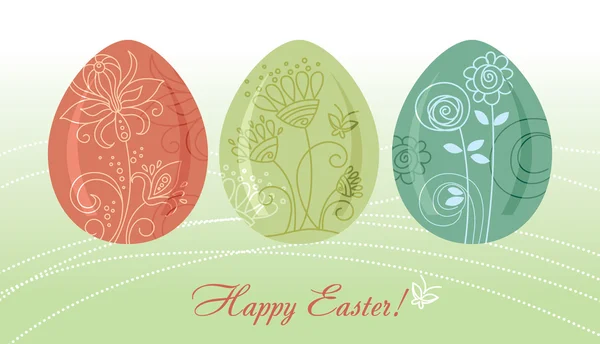 Easter eggs background — Stock Vector