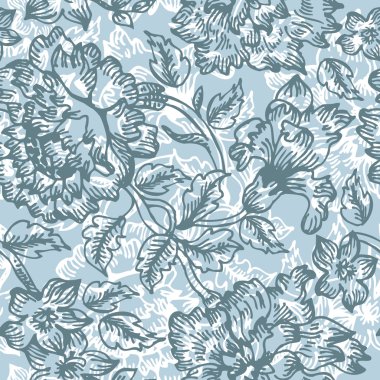 Floral seamless pattern clipart