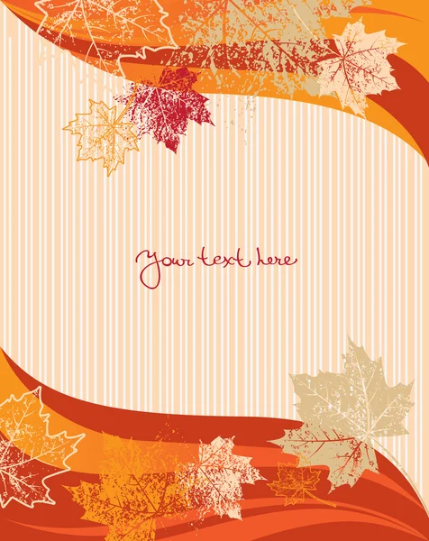 Autumn background, vector — Stock Vector