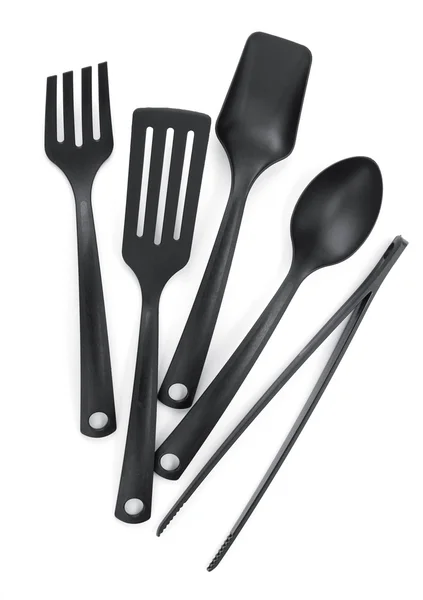 Plastic kitchen utensils — Stock Photo, Image