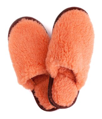 Pair of house slippers clipart