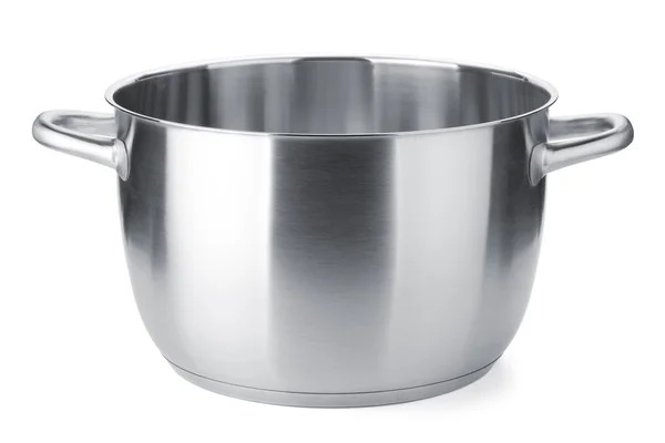 Stainless steel pot without cover — Stock Photo, Image