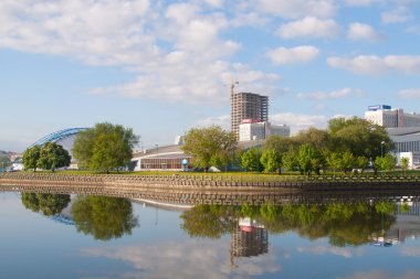 nemiga bölgesi ve svisloch Nehri Minsk, Beyaz Rusya