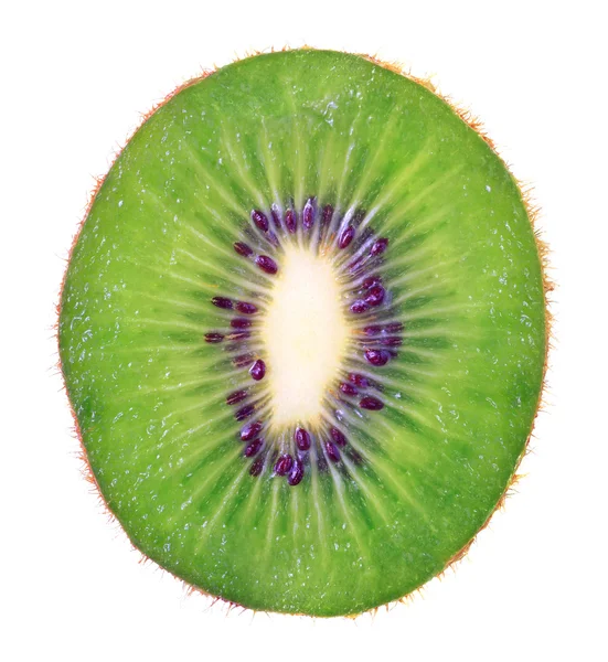 Snijd van kiwi op witte achtergrond — Stockfoto