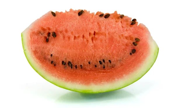 Slice of watermelon, isolated on white — Stock Photo, Image