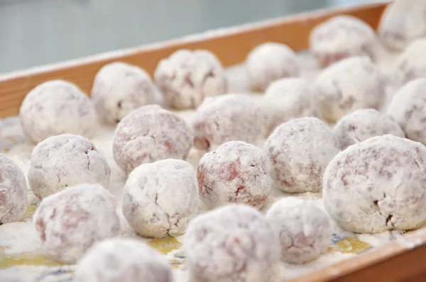 stock image Meatball sprinkled with flour