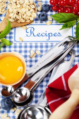 The book of recipes clipart