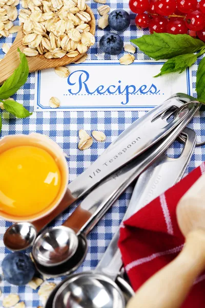 Het boek van recepten — Stockfoto
