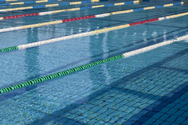 Swimming pool lanes — Stock Photo, Image
