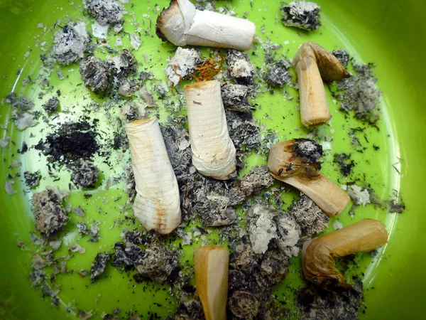 Ashtray and cigarette butts — Stock Photo, Image