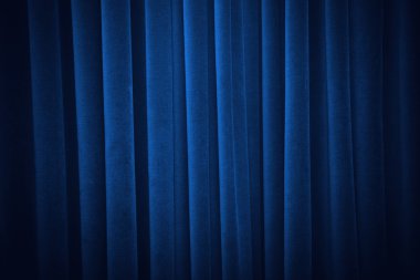 Blue curtain clipart