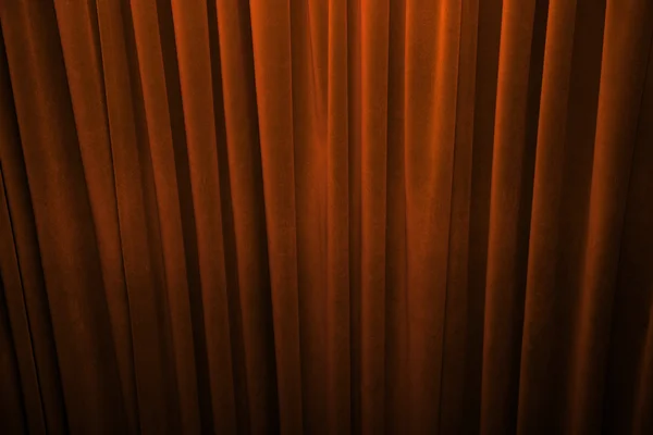 オレンジ色のカーテン — ストック写真