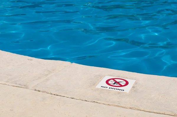 No diving sign Stock Photo