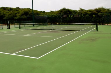 Tennis court clipart
