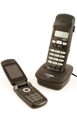 Telephone handsets clipart