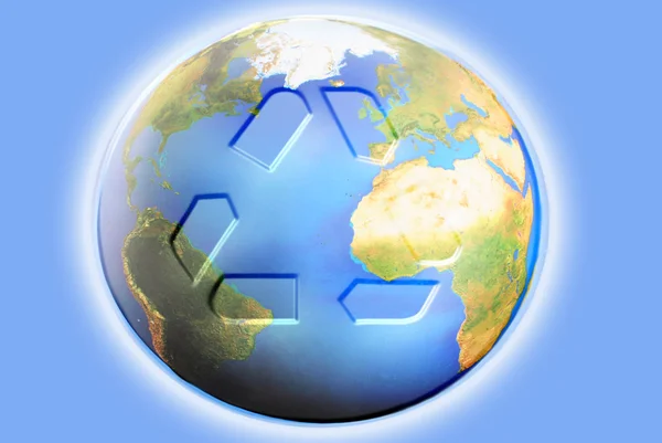 Recycling earth — Stock Photo, Image