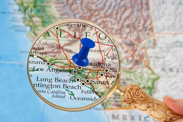 Los Angeles map — Stock Photo, Image