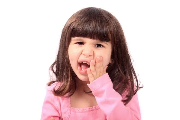 Dziecko z ból zęba — Zdjęcie stockowe