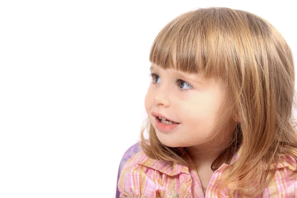 Little girl looking to the side — Stock Photo, Image