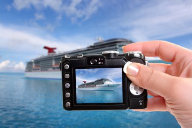 Tropical ship photography clipart