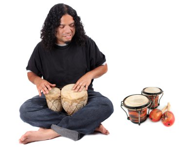 Ethnic drummer clipart