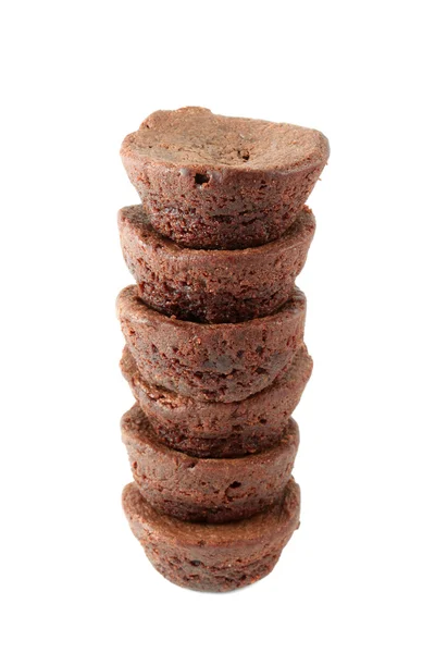 Pequena pilha de brownie — Fotografia de Stock