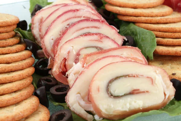 stock image Prosciutto and Mozzerella roll