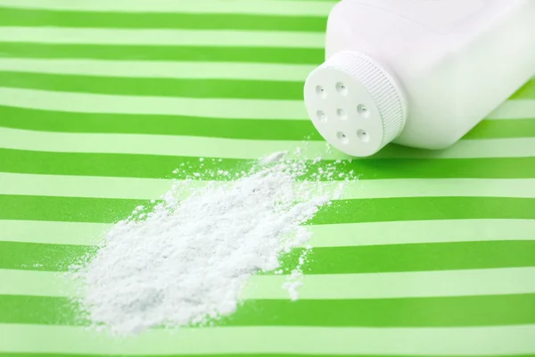 Spilled baby powder — Stock Photo, Image