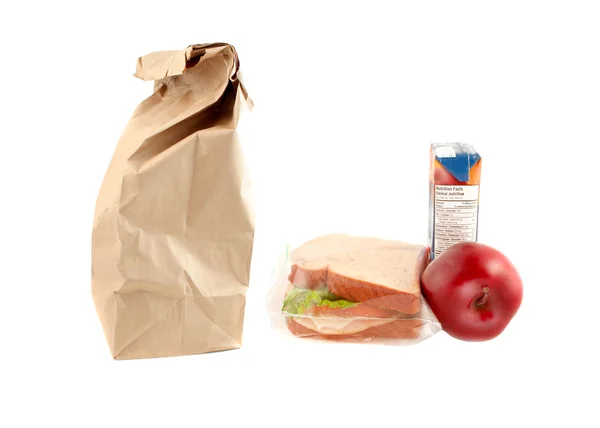 Zdravé školní oběd — Stock fotografie