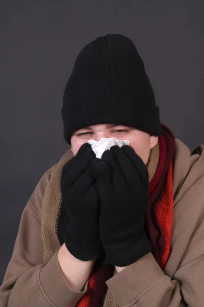 Зимний грипп — стоковое фото