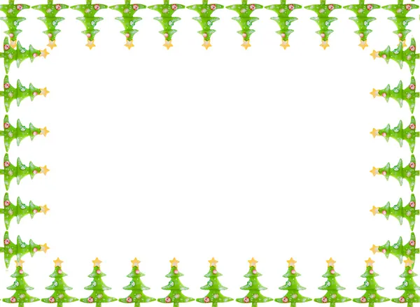 Christmas greeting card border — Stock Photo, Image