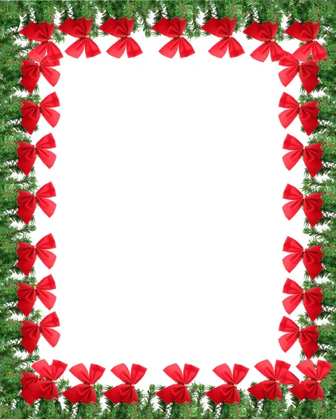Vánoční přání hranice — Stock fotografie