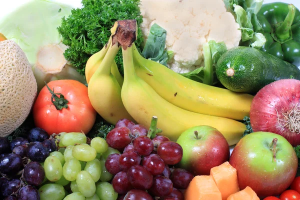 Fruits et légumes sains — Photo