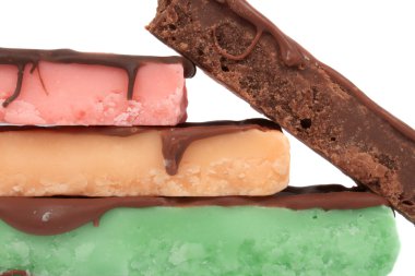 Fudge bars in different colors clipart