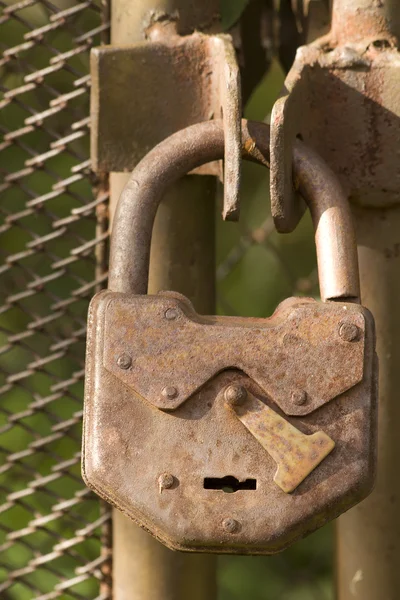 ツール古いさびた錠前 — ストック写真