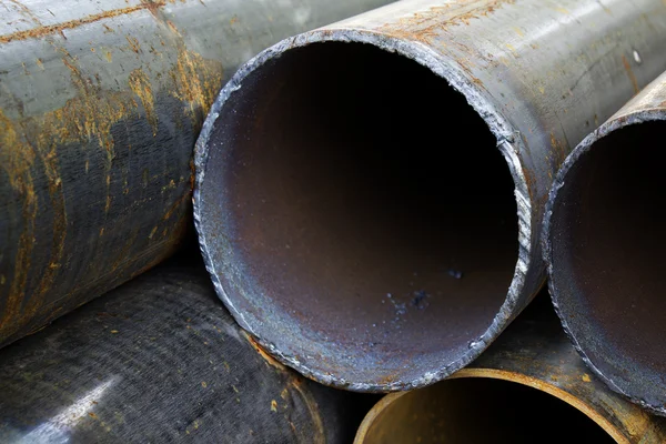 Pilha de tubos redonda — Fotografia de Stock