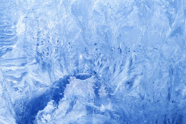 Flocons de glace en verre congelés — Photo