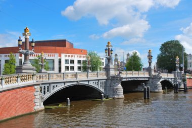 Amsterdam. Blue Bridge clipart