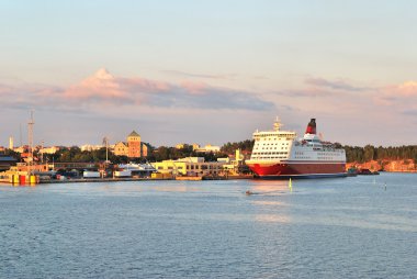 Turku sea-port clipart