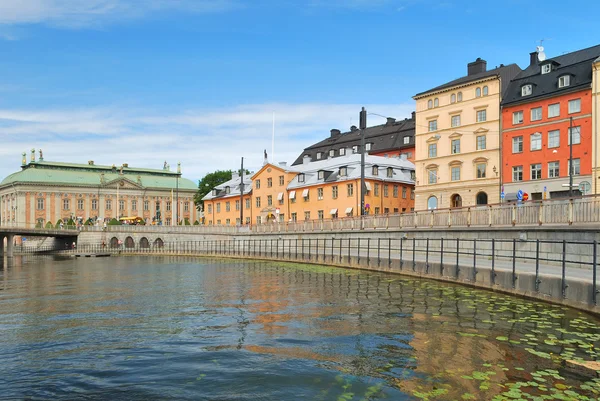 Stockholm. staré město nábřeží — Stock fotografie