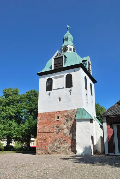 Porvoo, Finlandiya. Ortaçağ çan kulesi — Stok fotoğraf