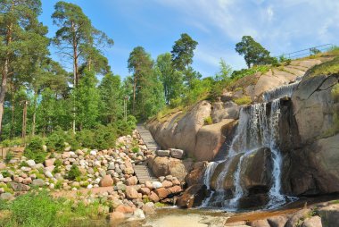 Landscape park Sapokka in Kotka, Finland clipart