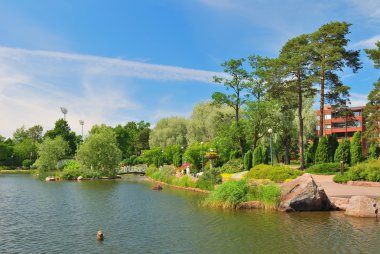 Peyzaj park sapokka içinde kotka, Finlandiya