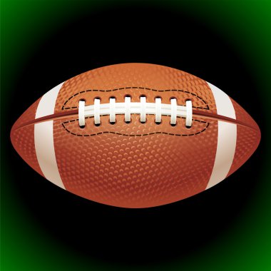 American football emblem clipart