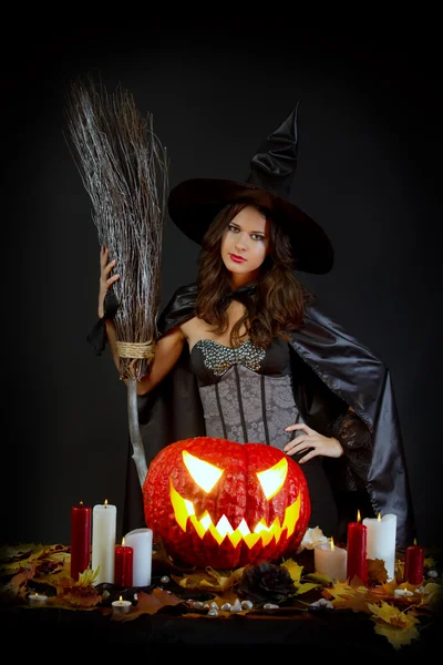 Halloween-Hexe — Stockfoto