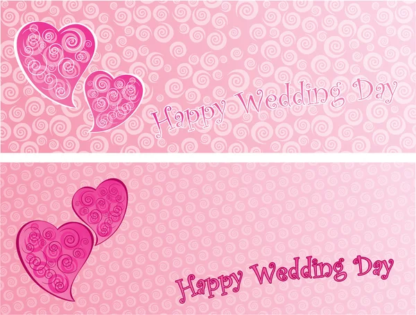 Bröllop gratulationskort — Stock vektor